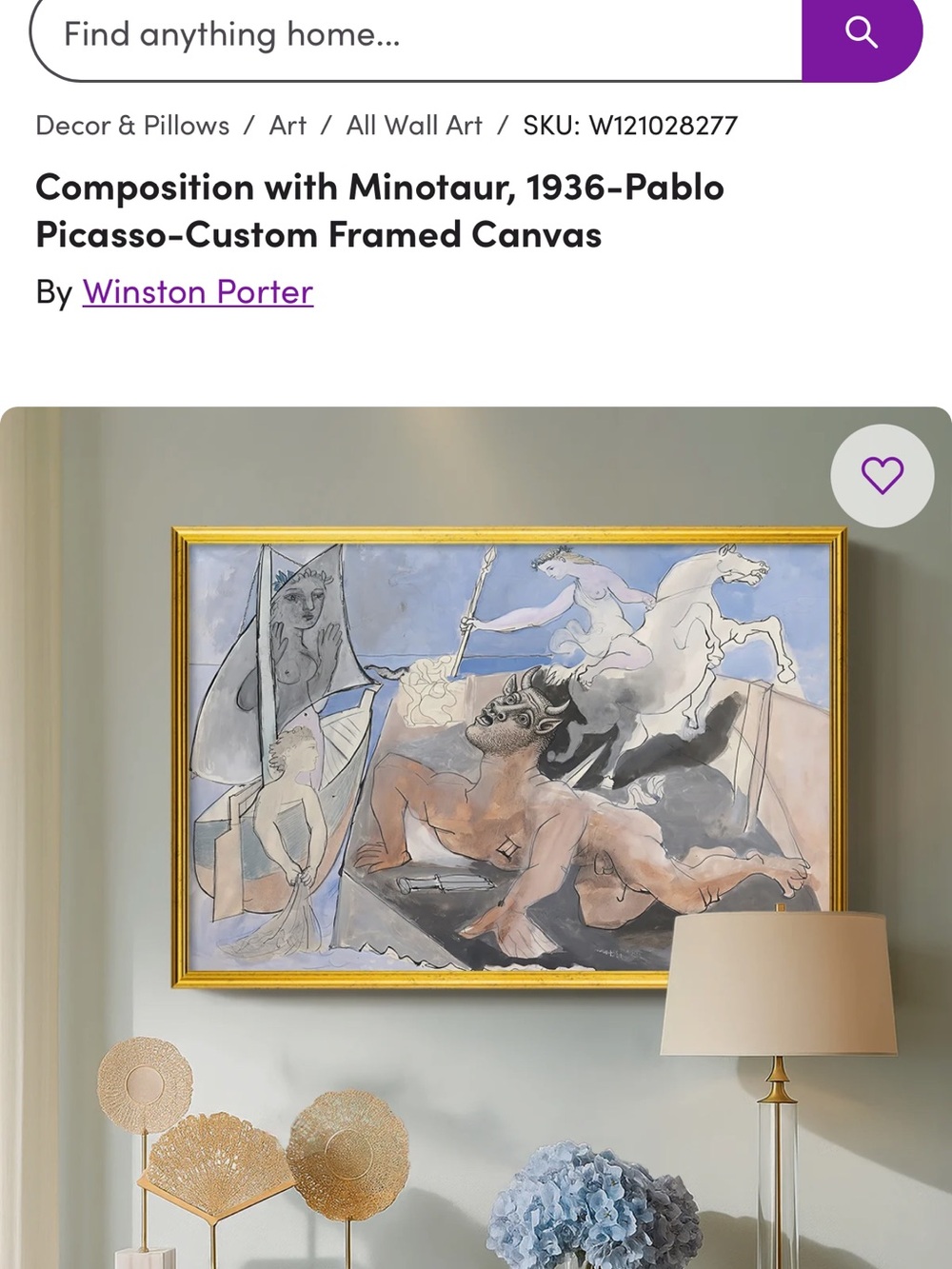 Hirth's Broadway Composition with Minotaur by Pablo Picasso (Lithograph)